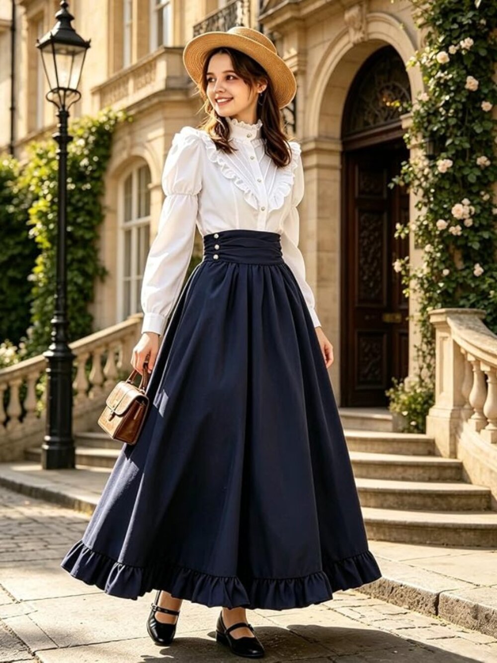 Halloween. S. Victorian Dress for Women 2-Pieces 1800s Edwardian Dress Ball Gown